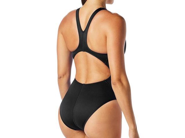 TYR Womens Comfortable Tyreco Maxfit Pull-On Swimsuit - Black, Size 30