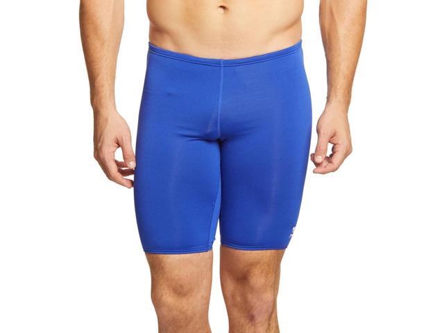 TYR Men's Durafast Elite Solid Jammer Swimsuit, Royal, Size 34