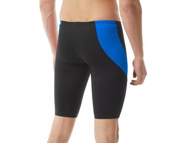 TYR Mens Durafast Elite Curve Splice Jammer Swimsuit - Black/Blue, Size 26
