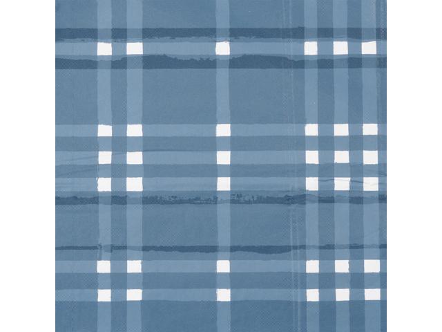 Elrene Home Fashions Plaid Waterproof, Spill Proof Tablecloth, Blue, Oblong (Rectangle), 52' x 70'