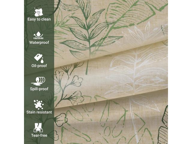 Elrene Home Fashions Antigua Vinyl Waterproof, Spill Proof Tablecloth, Oblong (Rectangle), 52' x 70'