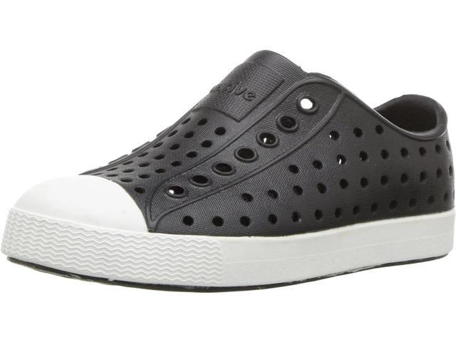 Native Kid's Jefferson Slip-On Sneakers, Jiffy Black/Shell White, Size C5 M US