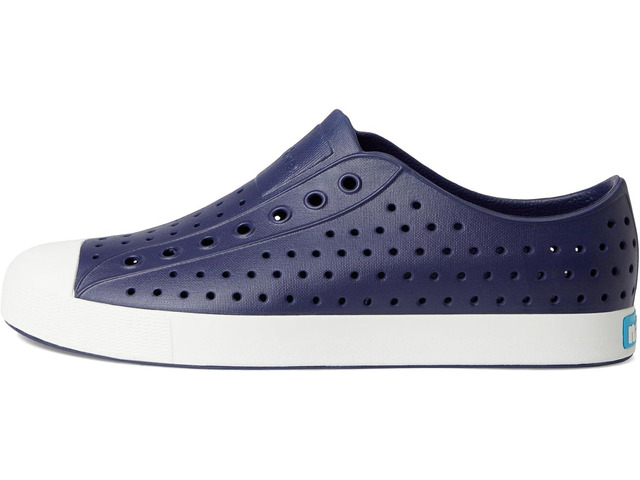 Native Jefferson Unisex Waterproof Slip-On Regular Shoes, Regatta Blue/Shell White, Size 7 Women/5 Men