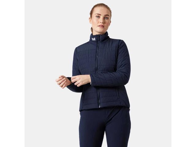 Helly Hansen Women's Soft & Comfortable Crew Insulator Jacket 2.0, Navy - Large