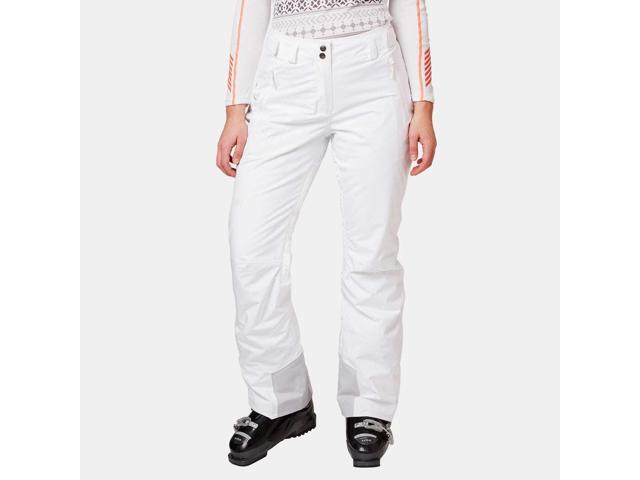 Helly Hansen Womens Waterproof Legendary Insulated Ski Pants, White - Medium