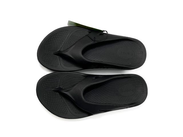 OOFOS Unisex Ooriginal Lightweight Regular Flip Flop Sandal, Black, Size M3/W5