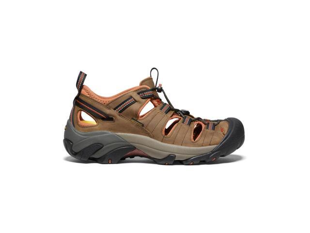 KEEN Men's Arroyo II Closed Toe Hiking Sandals, Black Olive/Bombay Brown, Size 11.5