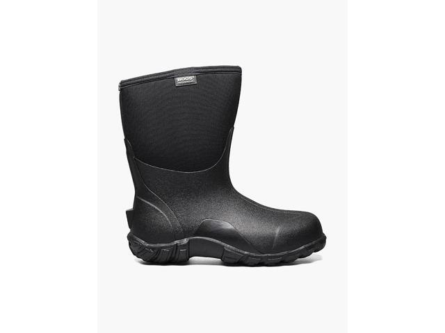 Bogs Men's Comfortable Waterproof Classic Regular Mid Boot - Black, Size 13