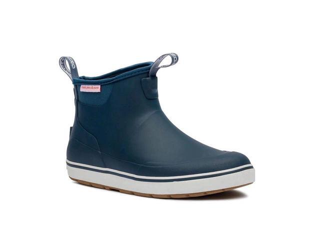 Grundens Mens DECK-BOSS Waterproof Slip-On Ankle Boot - Navy, Size M 9