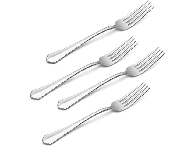 Oneida Stainless Steel Juilliard Fine Flatware Dinner Forks, Set of 4, Metallic