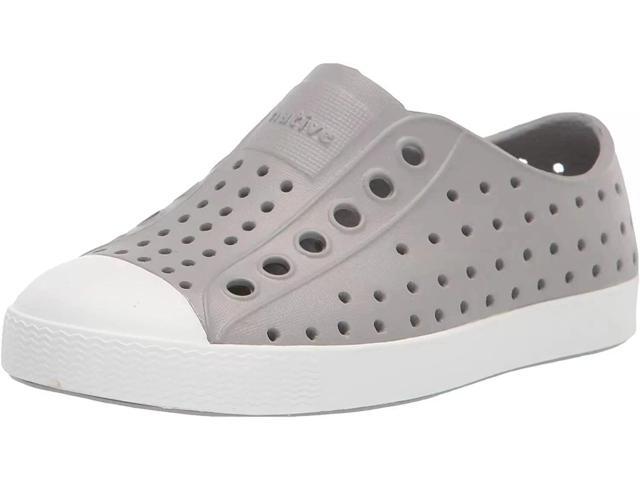 Native Jefferson Child Slip-On Regular Sneakers, Pigeon Grey/Shell White, C4