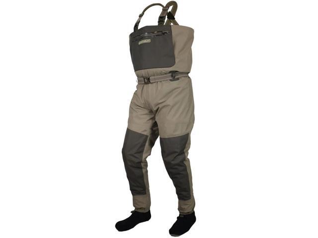 Paramount Outdoors Men's Deep Eddy Stockingfoot Fishing Chest Waders, Elk, Size X-Large