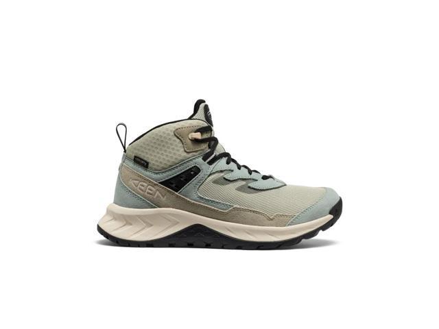 Keen Women's Hightrail Mid Height Leather Waterproof Hiking Boots, Iceberg Green/Abbey Stone, Size 8.5