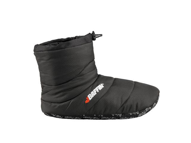 Baffin Cush Booty Unisex Insulated Slippers, Black, Size Large