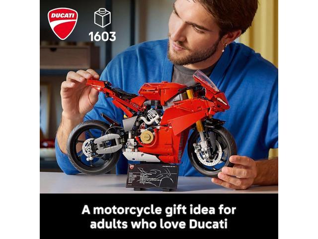 LEGO Technic Ducati Panigale V4 S Motorcycle Toy Building Set for Adults