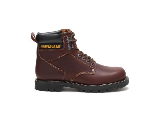 CAT Men's Second Shift Slip-Resistant, Soft Toe Work Boot, Tan, Size 9.5