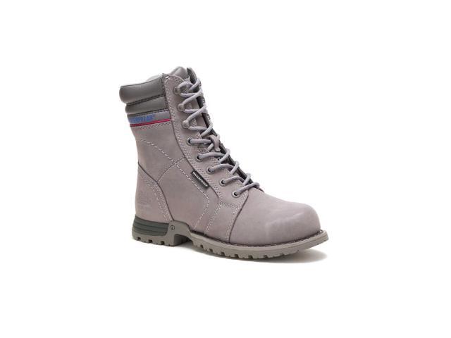 Caterpillar Footwear Women's Waterproof Steel Toe Regular Work Boot, Frost Grey, Size M 6.5