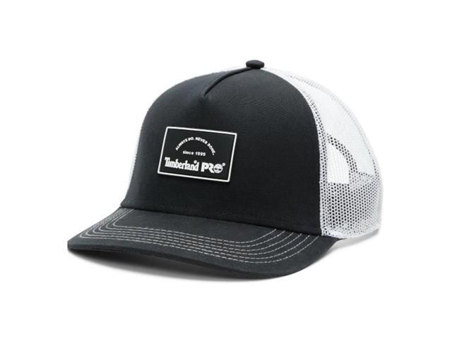 Timberland PRO Men's A. D.N. D. Dark Logo Mid-Profile Trucker Hat - Black/White
