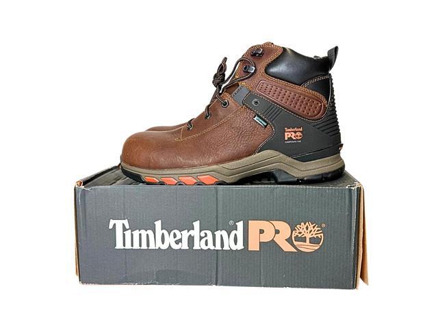Timberland PRO Men's 6' Hypercharge Safety Toe Waterproof Boots - Brown, Size M 11