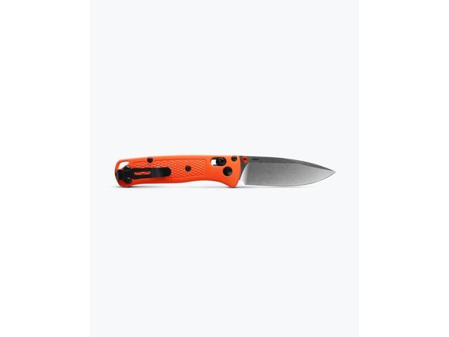 Benchmade 533 Mini Bugout Folding Pocket Knife, Orange Grivory Handle