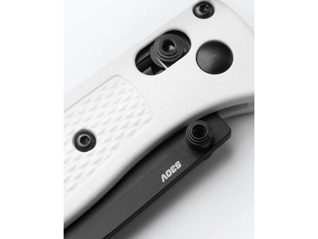 Benchmade 533BK-1 Mini Bugout Folding Pocket Knife, White Givory Handle
