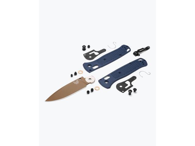 Benchmade 535FE-05 Bugout EDC Folding Pocket Knife, Crater Blue Grivory Handle