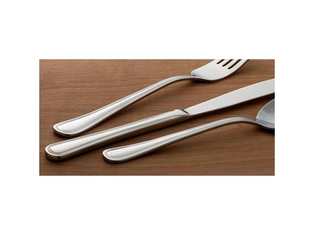 Oneida Tress Everyday 50 Piece Flatware Set, Dishwasher Safe, 5.40 LB, Metallic
