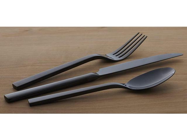 Oneida Chef's Table Black 20 Piece Everyday Flatware Set, Stainless Steel