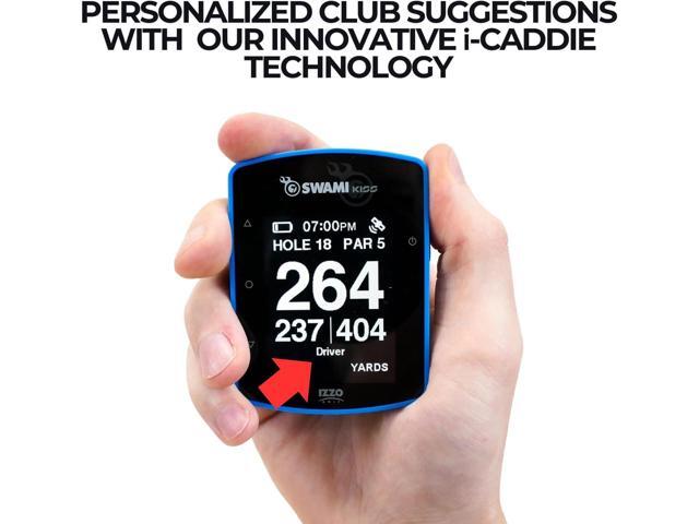 IZZO Swami KISS 2.0 Handheld Golf GPS Ragnefinder with Integrated Magnets - Blue