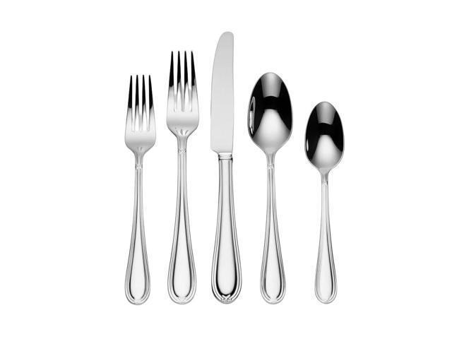 Lenox Ashbridge 80-Piece Dishwasher Safe Flatware Set, Service For 12