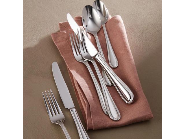 Lenox Ashbridge 80-Piece Dishwasher Safe Flatware Set, Service For 12