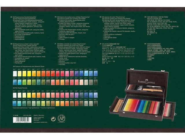 Faber-Castell Art & Graphic 125 PCS Pencils Collection, Wood Case, Multicolored