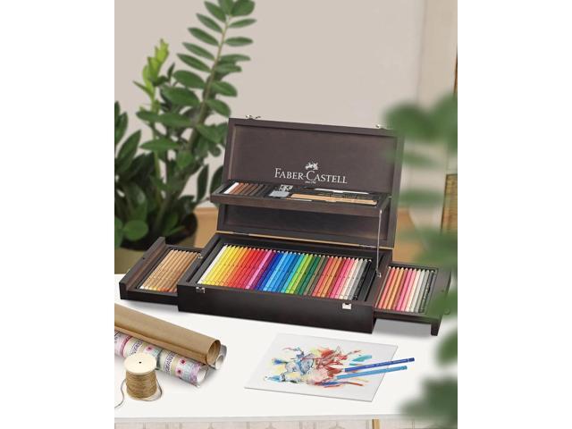 Faber-Castell Art & Graphic 125 PCS Pencils Collection, Wood Case, Multicolored
