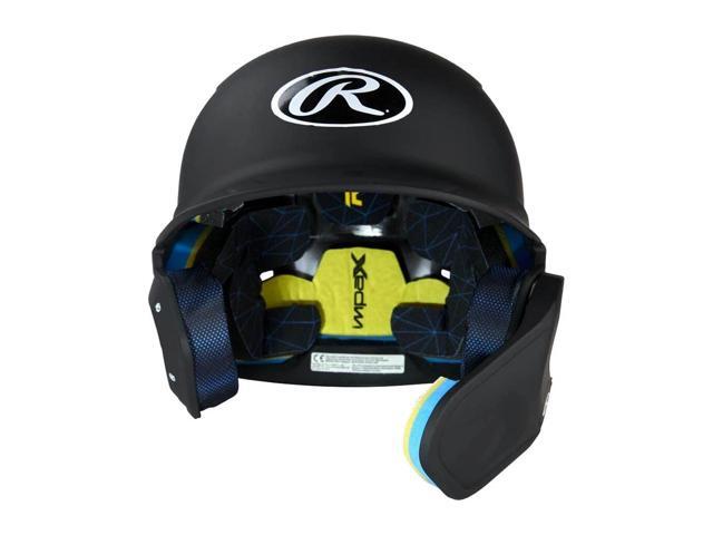 Rawlings Mach Adjust Baseball Batting Helmet, JR (6 3/8 - 7 1/8) Matte Black