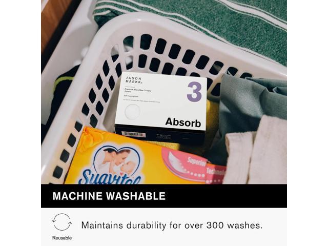 Jason Markk Premium Microfiber Towels for Shoes and Hats, 12x12 Inches, 3-Pack