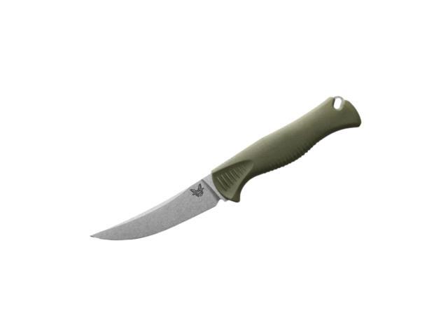 Benchmade Meatcrafter 4' Hunting and Cutlery Knife, Dark Olive Santoprene Handle
