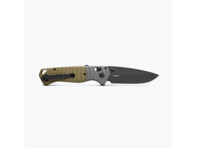 Benchmade 593BK PSK Folding 3.45 Inches Knife with Gray & OD Green G10 Handle