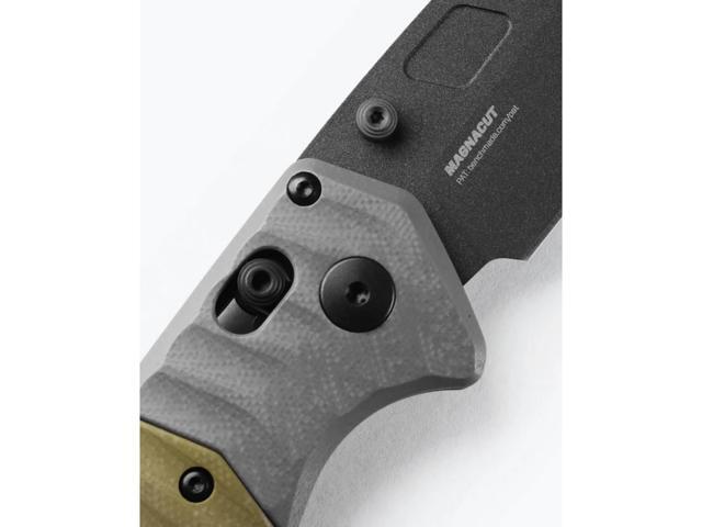 Benchmade 593BK PSK Folding 3.45 Inches Knife with Gray & OD Green G10 Handle