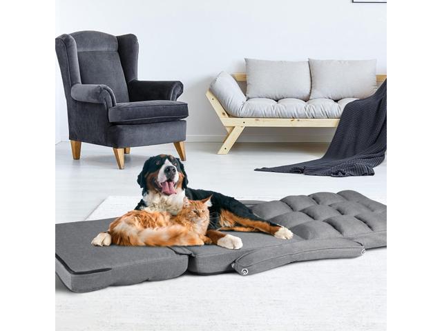 STHOUYN Comfy Floor Chair Bedroom 2 USB Charging Ports, 5-Position Couch Gaming Lounge Chairs Adults, Indoor Folding Lazy Sofa Meditation Arm Dorm...