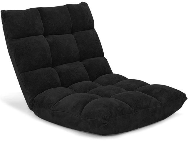 Giantex Folding Floor Chair with Back Support, 14 Adjustable Position, Padded Sleeper Bed, Couch Recliner, Floor Gaming Chair for Adults Meditation...