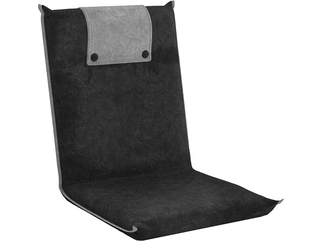 bonVIVO II Floor Chair with Back Support - Floor Gaming Chair, Padded Folding Sofa Chair, Sleeper Bed, Adjustable Meditation Chair, Portable Floor...