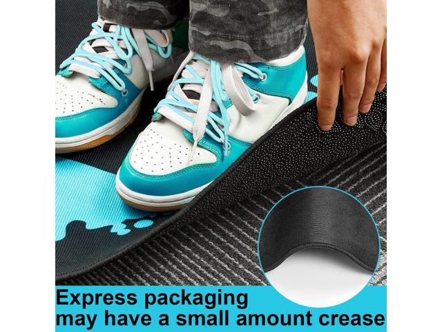 Taiyin Gaming Chair Mat Round Chair Mat for Hardwood Floor Gaming Rugs Antislip Carpet Rug Floor Protector for Room Home Office, 47 Inch