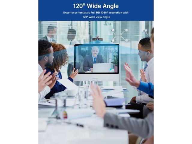 Webcam with Microphone, 1080P 30fps HD Webcams, USB 2.0 Computer Webcam, 3D Noise Reduction and Automatic Gain Web Cam for PC Mac Laptop...