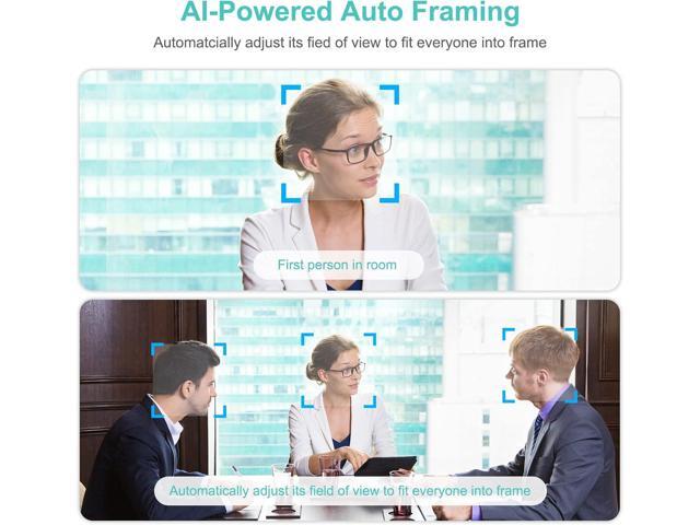 RayBit 4K Webcam with Remote, Auto Framing & AI Tracking, Video Conference Room Web Camera System with Microphone & Speaker, for Teams, Zoom,...