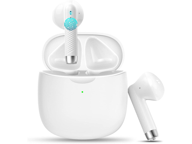 Wireless Earbuds, Bluetooth 5.4 Headphones in Ear with 4 Noise Cancelling Mic, Earbuds Stereo Bass, IP7 Waterproof Sports Wireless Earphones, 32H...