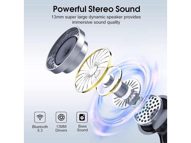 Wireless Earbuds, 2023 Bluetooth 5.3 Headphones HiFi Stereo, 40H Playtime in-Ear Earbud, Bluetooth Earbuds with LED Power Display, IP7 Waterproof...