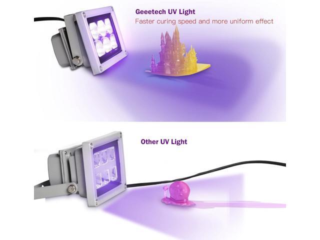 3D Printer UV Resin Curing Light for SLA/DLP/LCD 3D Printing, Solidify Photosensitive Resin, 405nm UV LED Lights with 60w Output Affect