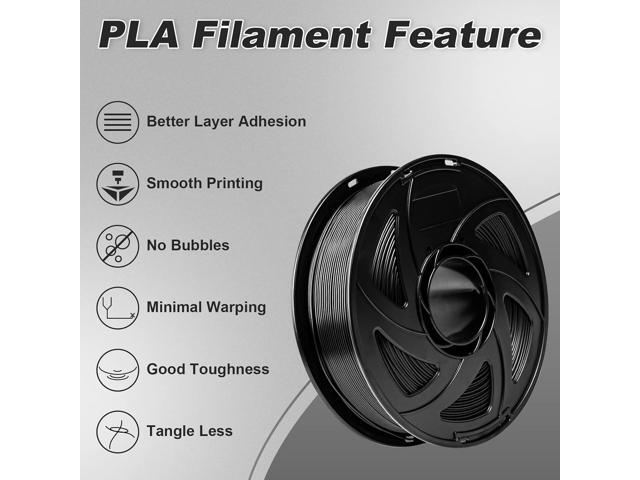 3D Printer Filament, pla Filament bundle1.75mm,PLA 3D Printer Filament Vacuum Packaging 1kg Dimensional Accuracy +/- 0.03mm, Fit Most FDM 3D...