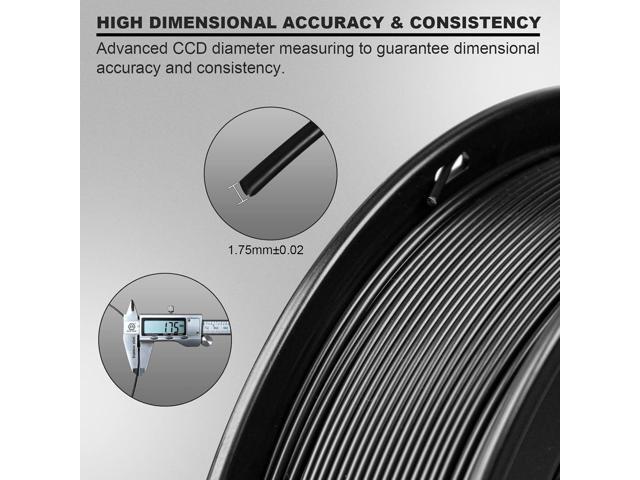3D Printer Filament, pla Filament bundle1.75mm,PLA 3D Printer Filament Vacuum Packaging 1kg Dimensional Accuracy +/- 0.03mm, Fit Most FDM 3D...