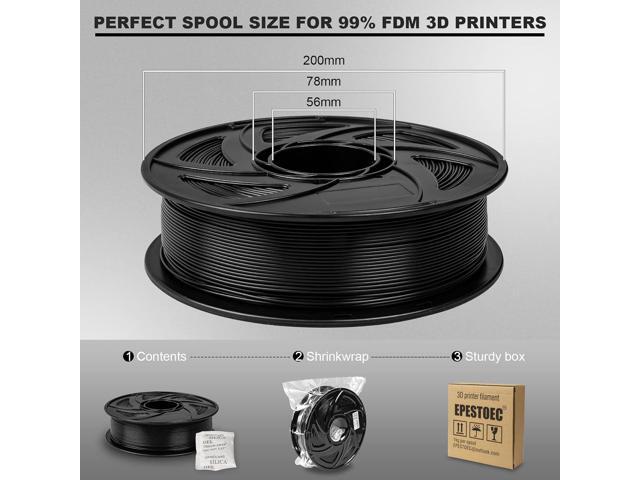 3D Printer Filament, pla Filament bundle1.75mm,PLA 3D Printer Filament Vacuum Packaging 1kg Dimensional Accuracy +/- 0.03mm, Fit Most FDM 3D...